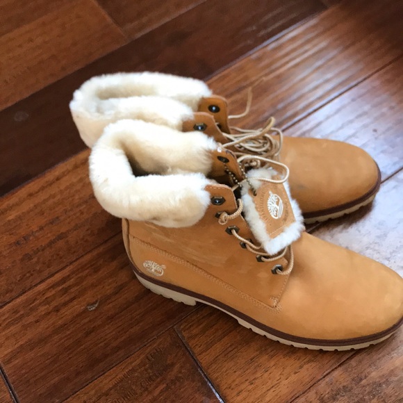 Timberland Shoes - Timberland Boots With Fur Trim